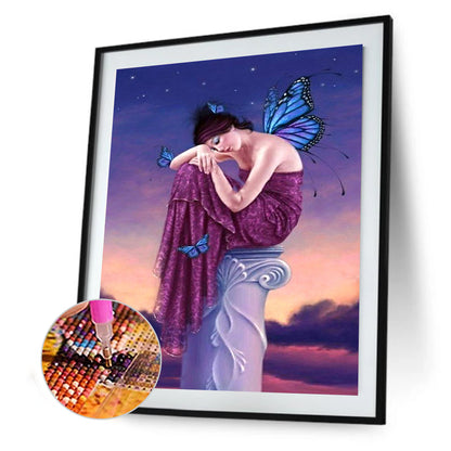 Beauty Butterfly - Full Square Drill Diamond Painting 30*40CM