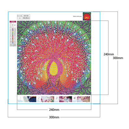 Life Tree - Special Shaped Drill Diamond Painting 30*30CM