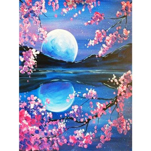 Moon Landscape - Full Round Drill Diamond Painting 30*40CM