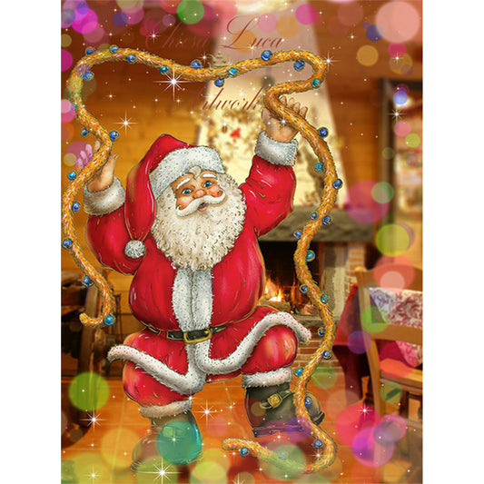 Santa Claus - Full Round Drill Diamond Painting 30*40CM