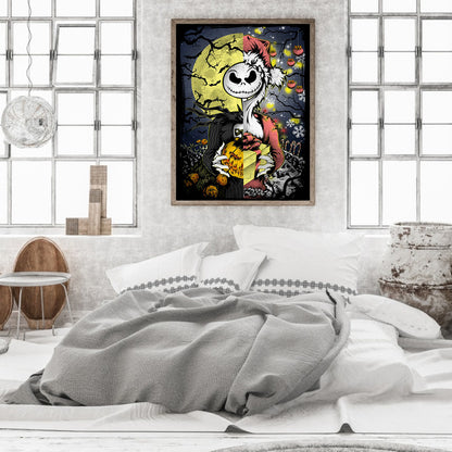 Halloween Skull - Full Round Drill Diamond Painting 40*50CM