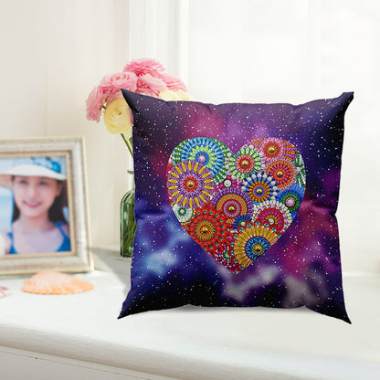 5D Mosaic Diamond Pillow Case Drilling Pillow Cover DIY Resin Painting Kit