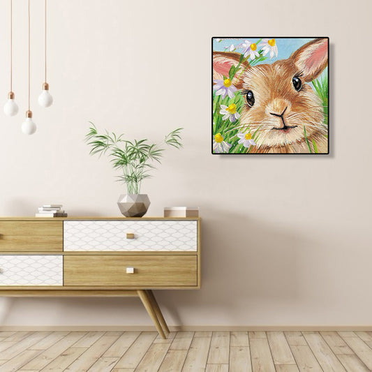 Rabbit - Full Round Drill Diamond Painting 30*30CM