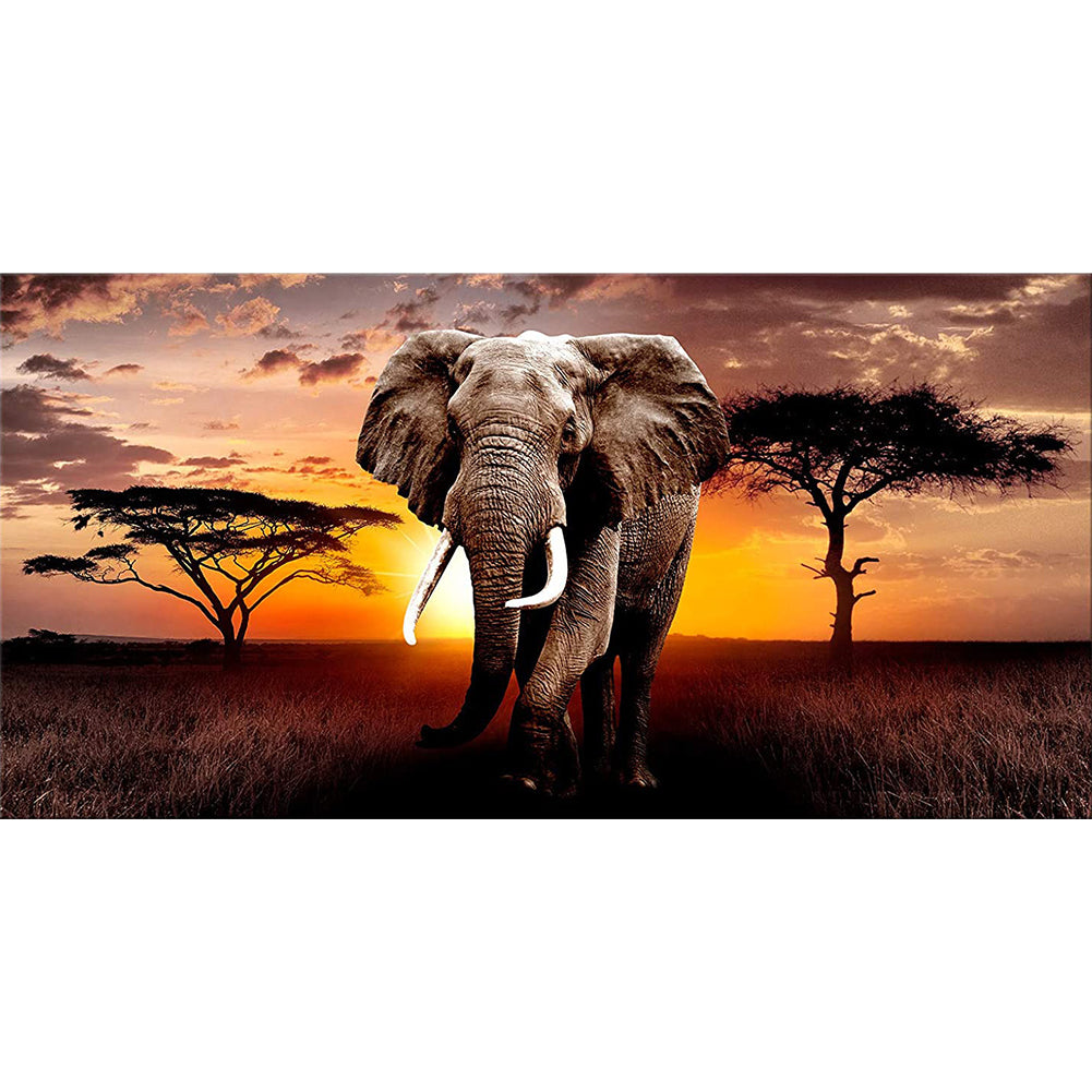 Elephant - Full Round Drill Diamond Painting 80*40CM