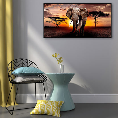 Elephant - Full Round Drill Diamond Painting 80*40CM