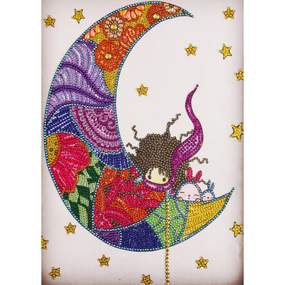 Moon Baby - Special Shaped Drill Diamond Painting 30*40CM