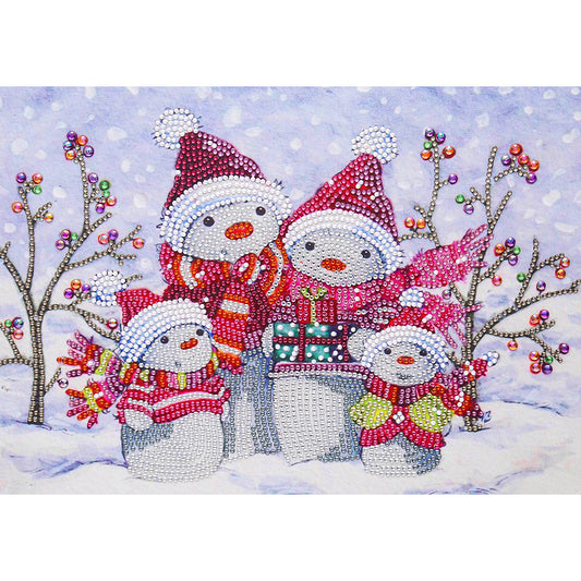 Christmas Snowman - Special Shaped Drill Diamond Painting 40*30CM