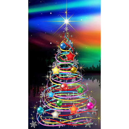Christmas Tree - Full Round Drill Diamond Painting 40*70CM