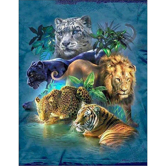 Animal World - Full Round Drill Diamond Painting 40*50CM