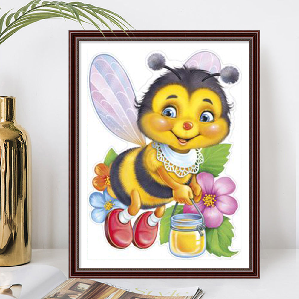 Bee - Full Round Drill Diamond Painting 30*40CM