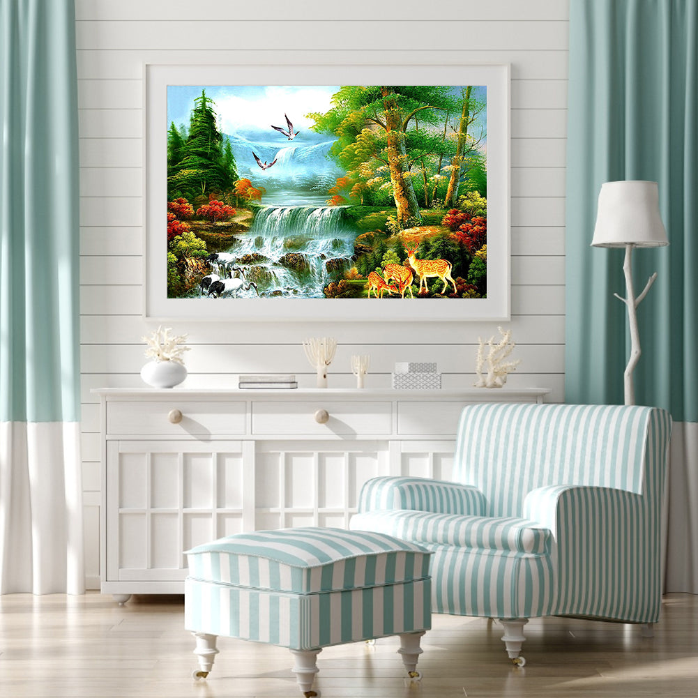 Landscape Scenery - Full Round Drill Diamond Painting 40*30CM