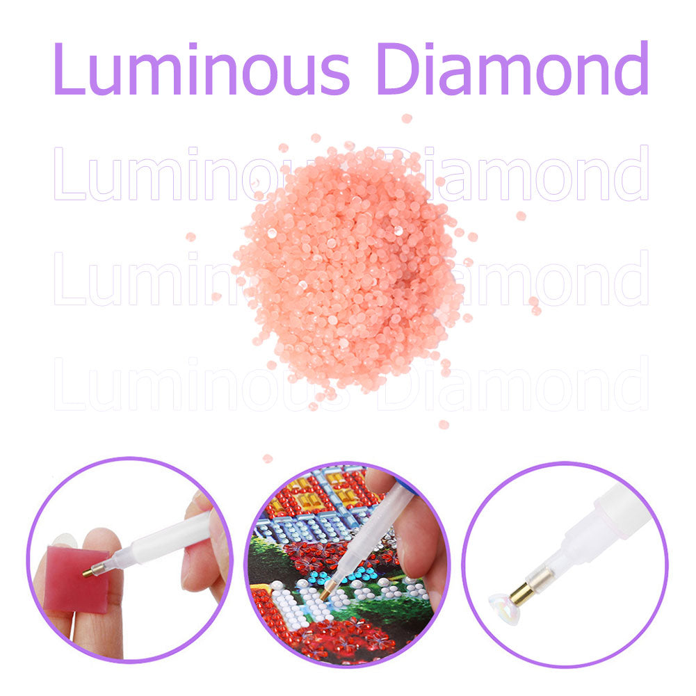 15g/Bag DIY Luminous Round Rhinestones Kit for Diamond Painting Accessories