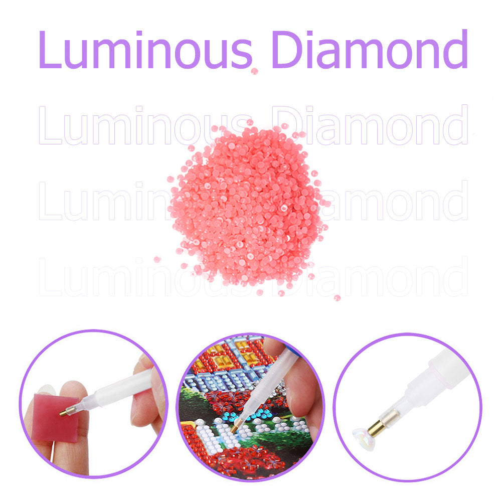 15g/Bag DIY Luminous Round Rhinestones Kit for Diamond Painting Accessories