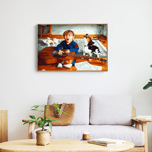 Boy - Full Round Drill Diamond Painting 40*30CM