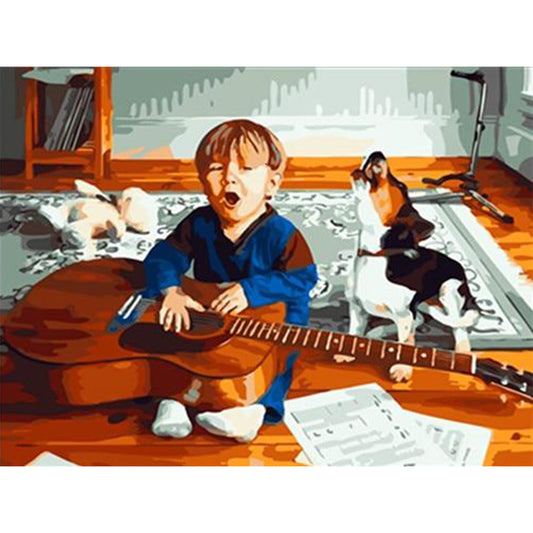 Boy - Full Round Drill Diamond Painting 40*30CM