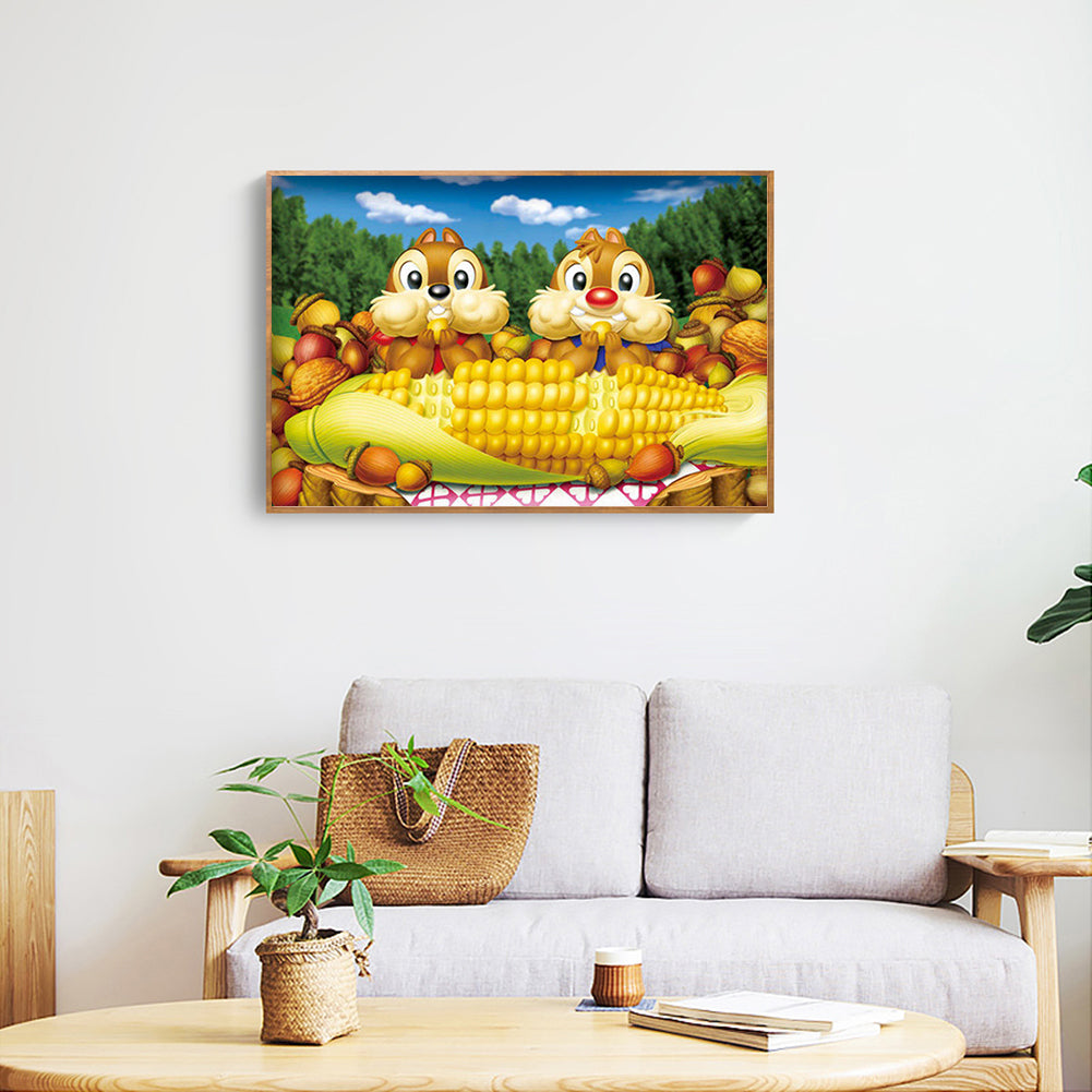 Monkey - Full Round Drill Diamond Painting 40*30CM