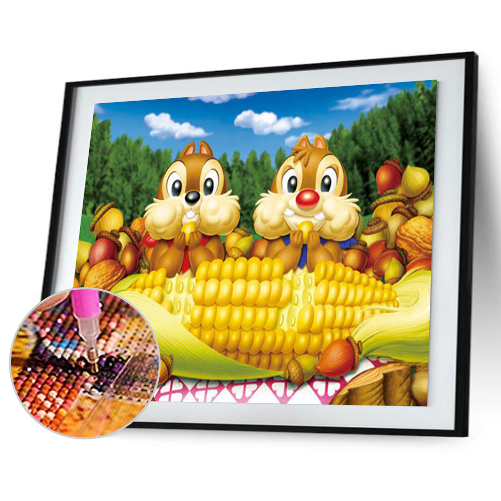 Monkey - Full Round Drill Diamond Painting 40*30CM