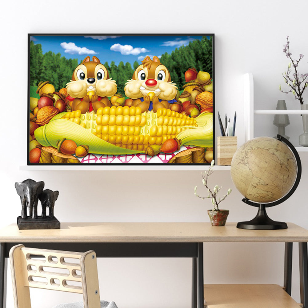 Monkey - Full Round Drill Diamond Painting 40*30CM