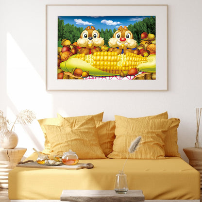 Monkey - Full Round Drill Diamond Painting 40*30CM