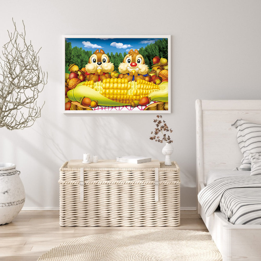 Monkey - Full Round Drill Diamond Painting 40*30CM