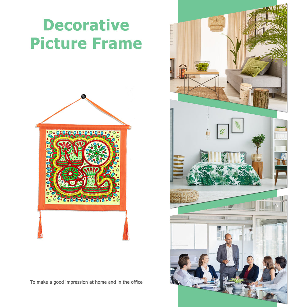 DIY Colorful Hanging Outer Frame for Diamond Painting Wall Art Framework