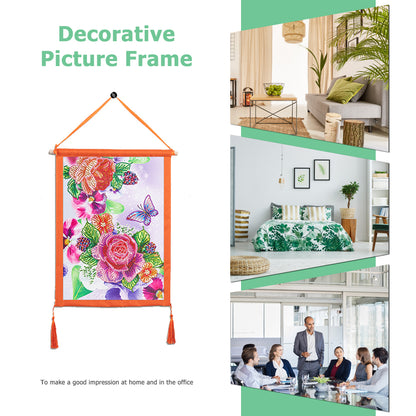 DIY Colorful Hanging Outer Frame for Diamond Painting Wall Art Framework