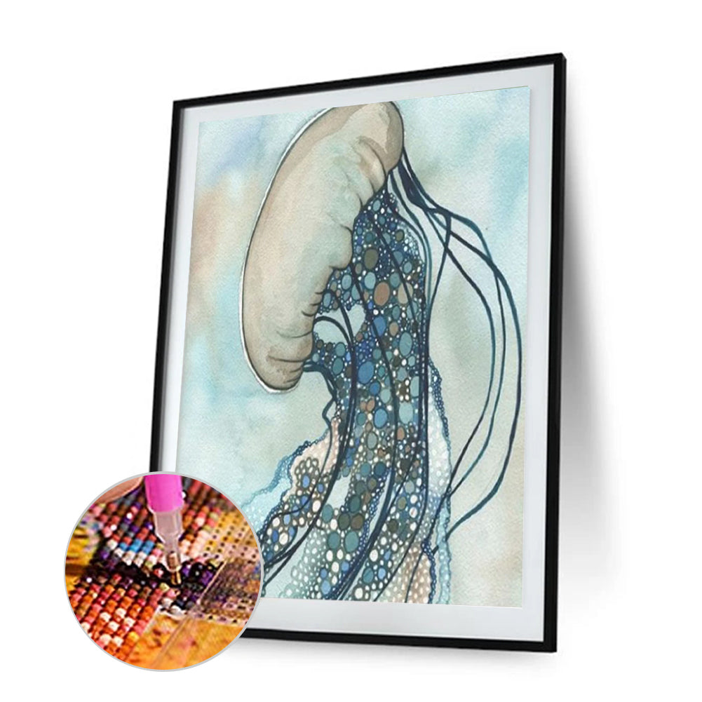 Jellyfish - Full Round Drill Diamond Painting 30*40CM