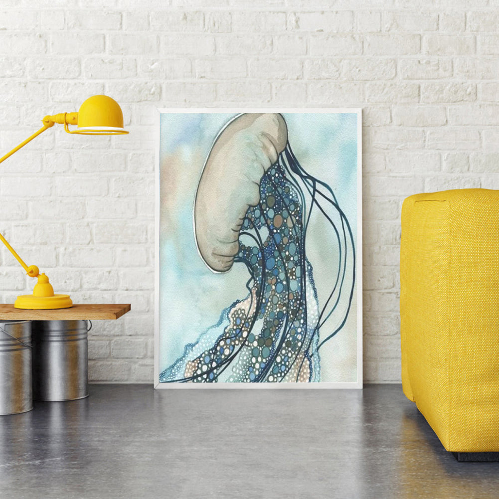 Jellyfish - Full Round Drill Diamond Painting 30*40CM