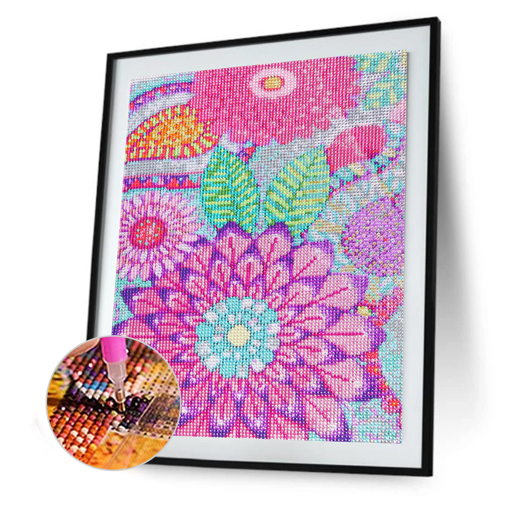 Flowers - Special Shaped Drill Diamond Paiting 30*40CM