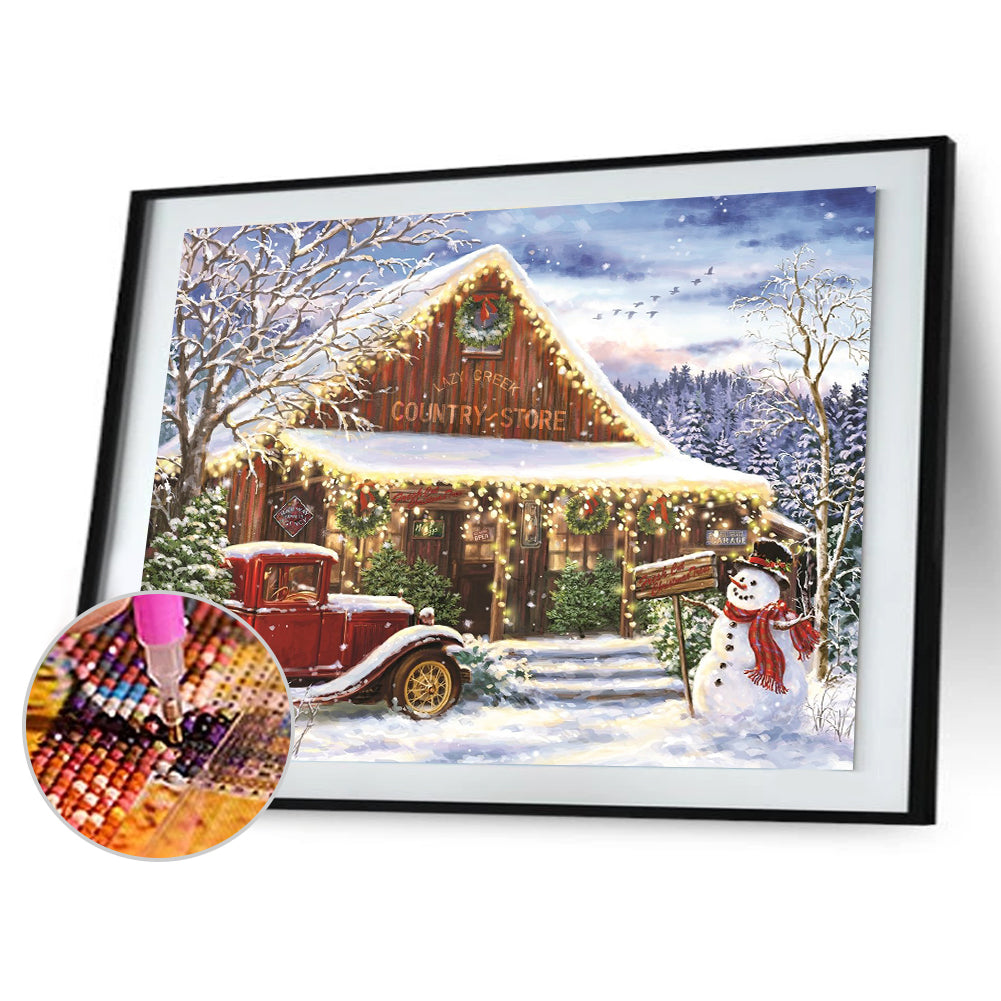 House Scenery - Full Round Drill Diamond Painting 40*30CM