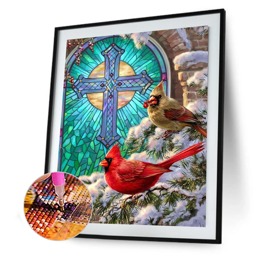 Bird - Full Round Drill Diamond Painting 30*40CM