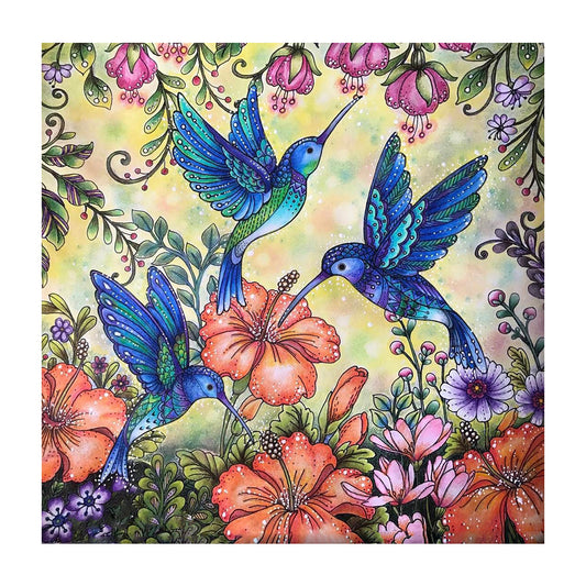 Bird - Full Round Drill Diamond Painting 30*30CM