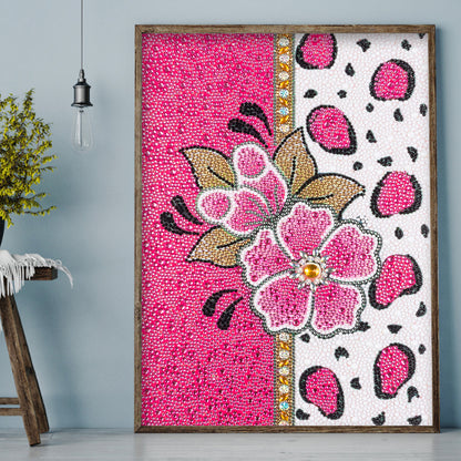 Pink Flower - Special Shaped Drill Diamond Paiting 30*40CM