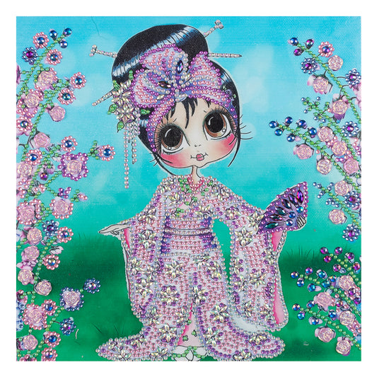 Kimono Girl - Special Shaped Drill Diamond Paiting 30*30CM