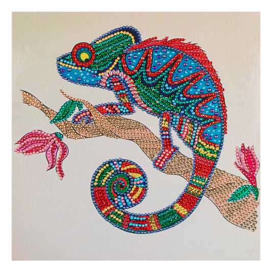 Chameleon - Special Shaped Drill Diamond Paiting 30*30CM