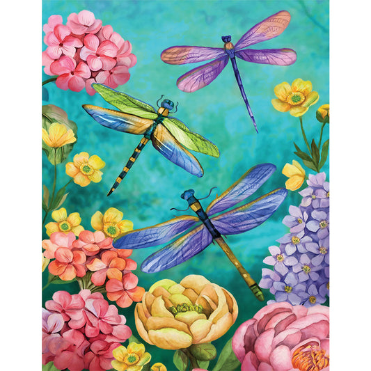 Dragonfly - Full Round Drill Diamond Painting 30*40CM