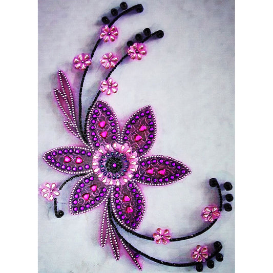 Flowers - Special Shaped Drill Diamond Paiting 30*40CM