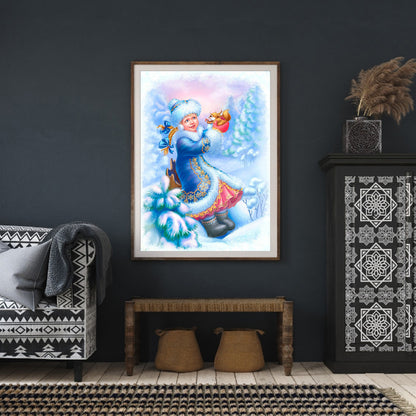 Ice Girl - Full Round Drill Diamond Painting 30*40CM