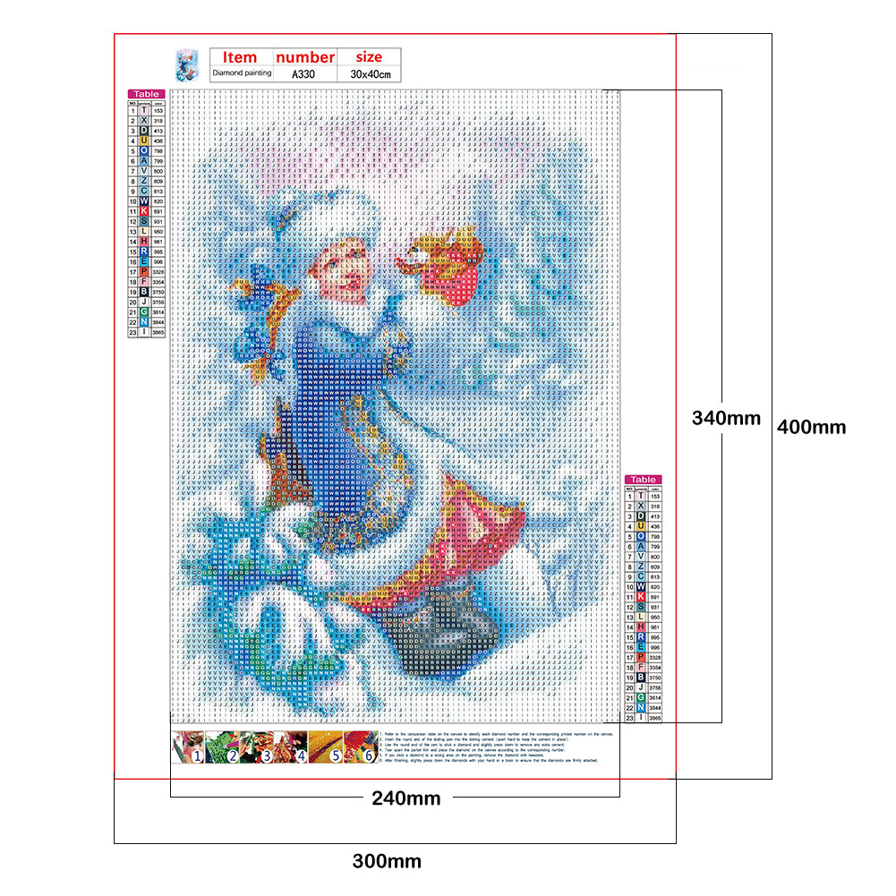Ice Girl - Full Round Drill Diamond Painting 30*40CM