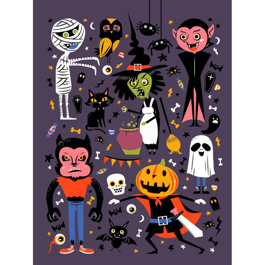 Halloween - Full Round Drill Diamond Painting 30*40CM