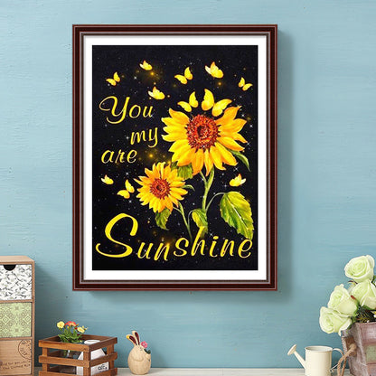 Yellow Sunflower - Special Shaped Drill Diamond Paiting 30*40CM