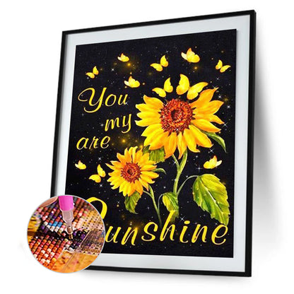 Yellow Sunflower - Special Shaped Drill Diamond Paiting 30*40CM