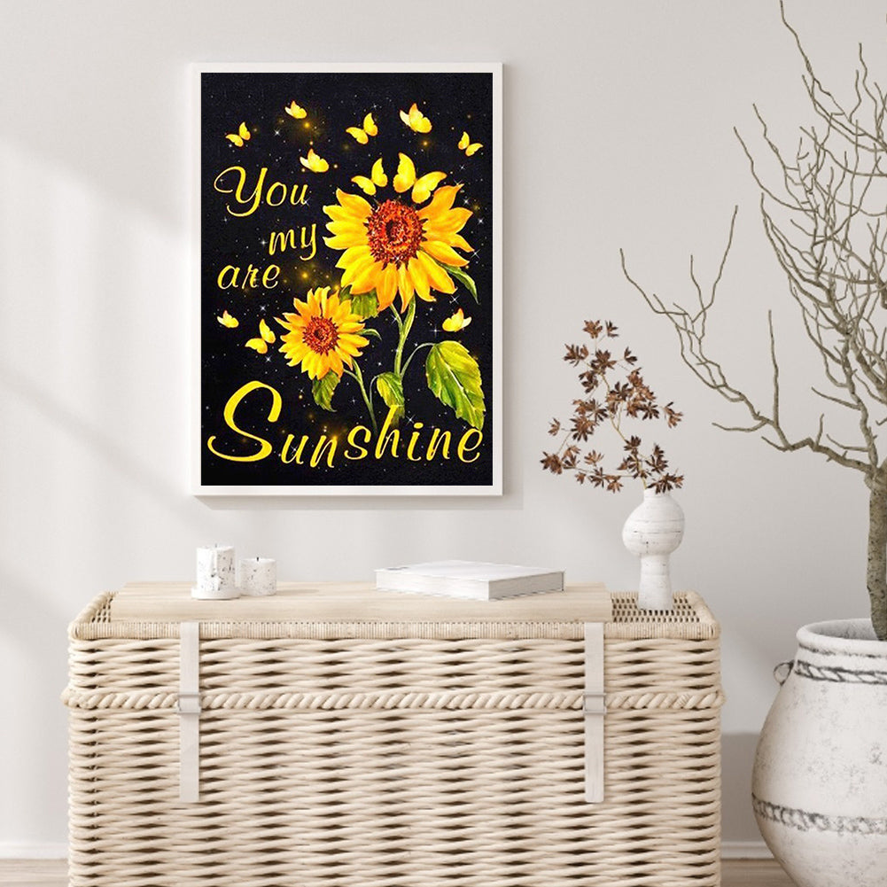 Yellow Sunflower - Special Shaped Drill Diamond Paiting 30*40CM