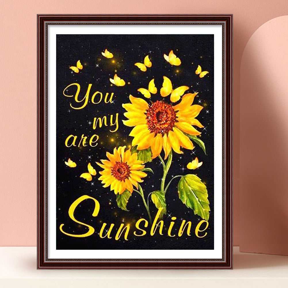 Yellow Sunflower - Special Shaped Drill Diamond Paiting 30*40CM