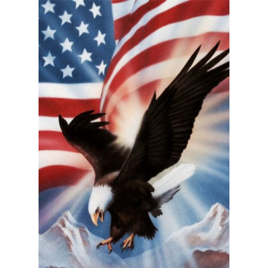 Flag Eagle - Full Round Drill Diamond Painting 30*40CM