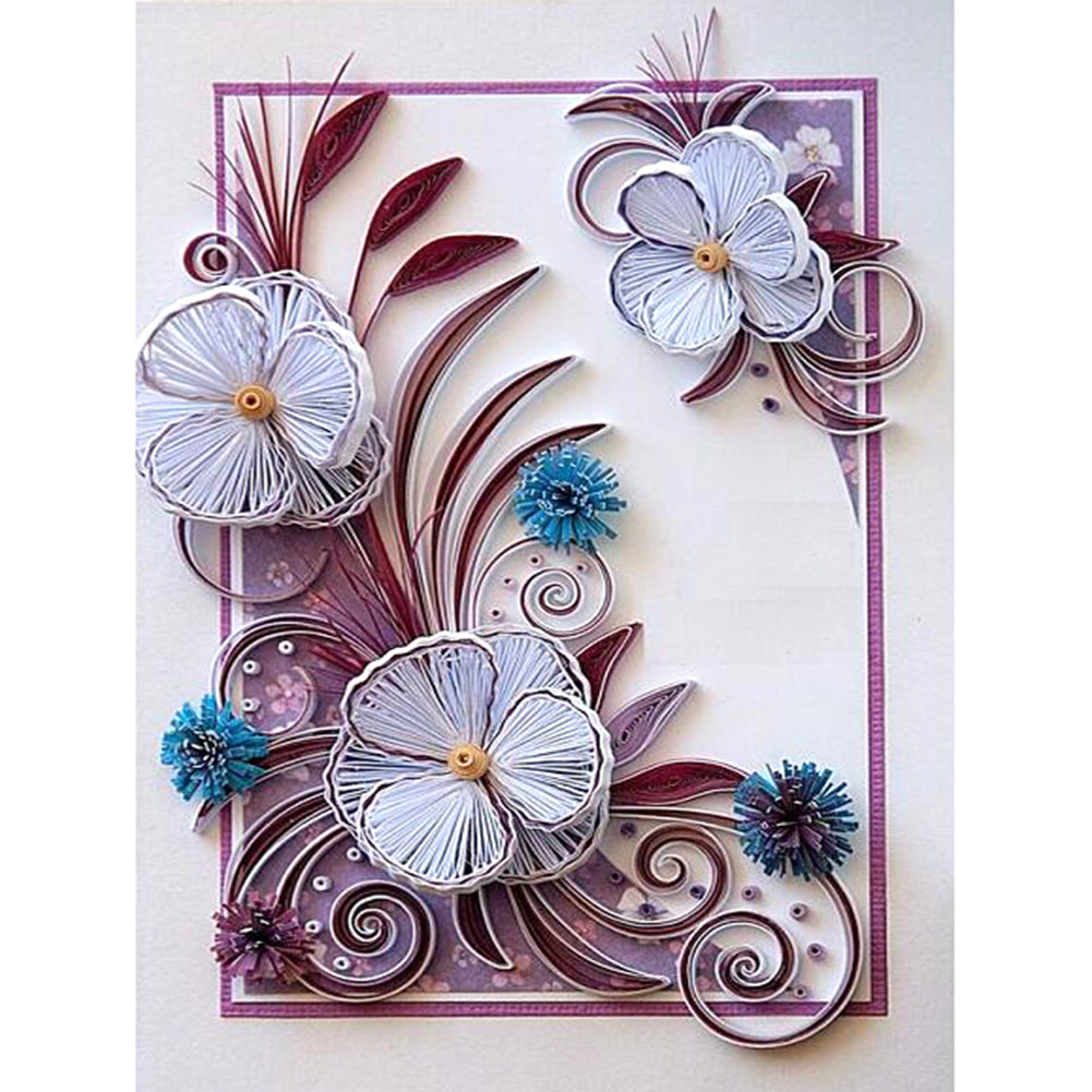 Paper Quilling - Full Round Drill Diamond Painting 30*40cm