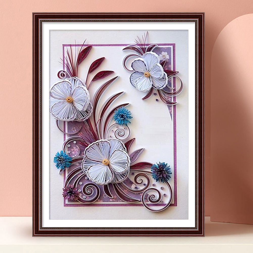 Paper Quilling - Full Round Drill Diamond Painting 30*40cm