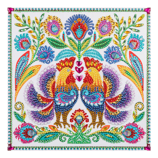 Rooster - Special Shaped Drill Diamond Paiting 30*30CM