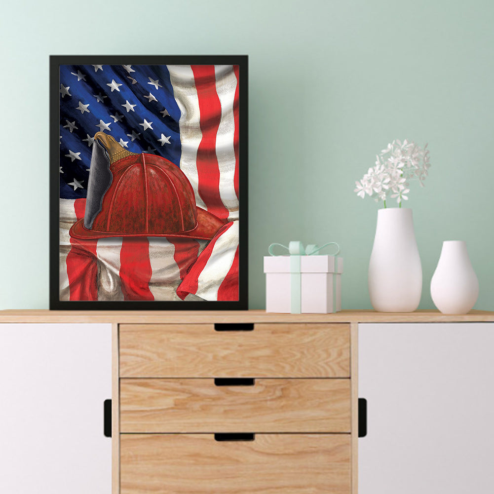 Soldier Cap - Full Round Drill Diamond Painting 30*40CM