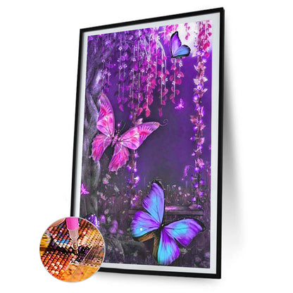 Butterfly - Full Round Drill Diamond Painting 40*60CM